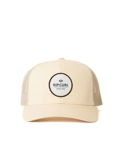 Rip Curl Herren Icons Trucker Mütze Mesh Back Cap Snapback Verstellbar Hut, Sand 251, Einheitsgröße