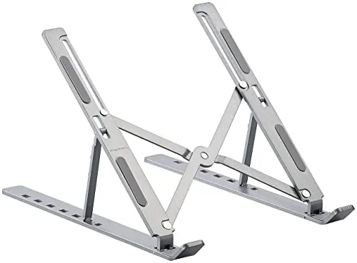 PEARL Laptop Erhöhung: Portabler Alu-Notebook-Ständer bis 39,5 cm (15,6