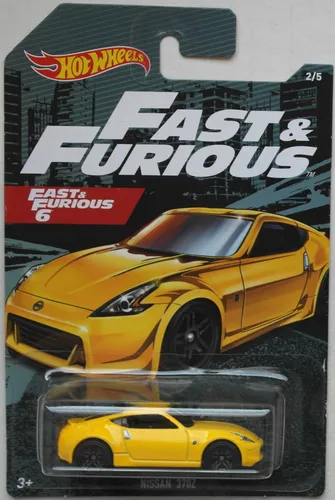Hot Wheels Nissan 370Z gelb Fast & Furious 6 Neu/OVP HW Sportwagen Auto Mattel
