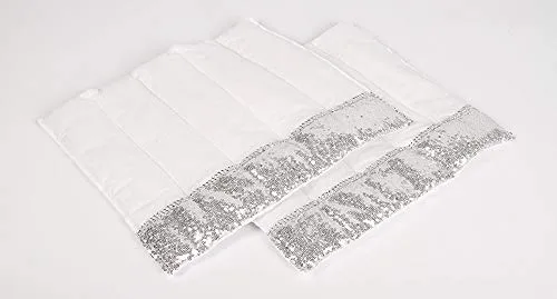 Harry's Horse Bandagenunterlagen Champion weiß mit Pailletten (Warmblut)