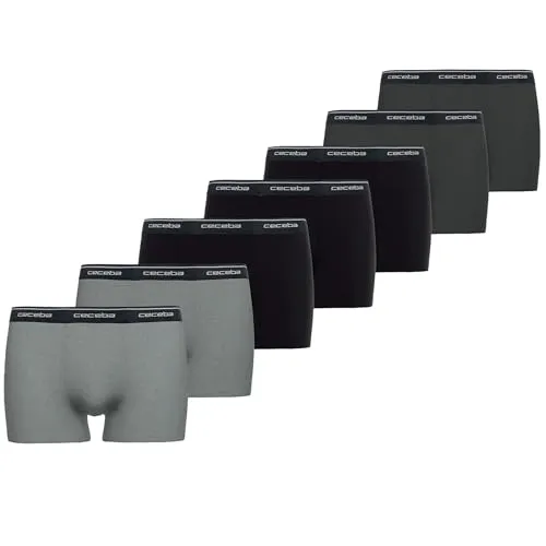CECEBA Boxershorts 7er Pack Herren Pants - Enge Passform für optimalen Komfort - Boxer anliegend, 7er Pack aus 95% Baumwolle und 5% Elastan für besten Tragekomfort, Atmungsaktivität und Bewegungsfreiheit im Alltag.