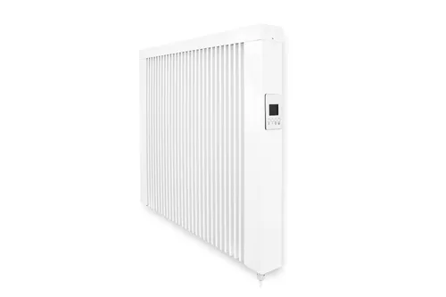 Bad Elektroheizung 1300W - Smart Flächenspeicherheizung mit App-Steuerung - Heizgerät für Räume bis 20 m², spritzwassergeschützt und smart home kompatibel mit Alexa und Google Assistant. Effiziente Konvektion und Wärmestrahlung.