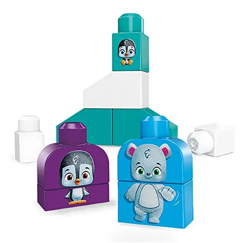 Mega Bloks GPT77 - Polarfreunde Ecofriends e Bausteine (10 Stück), aus 90 % pflanzlichen Rohstoffen, fördert Grobmotorik und Kreativität für Kinder ab 1 Jahr