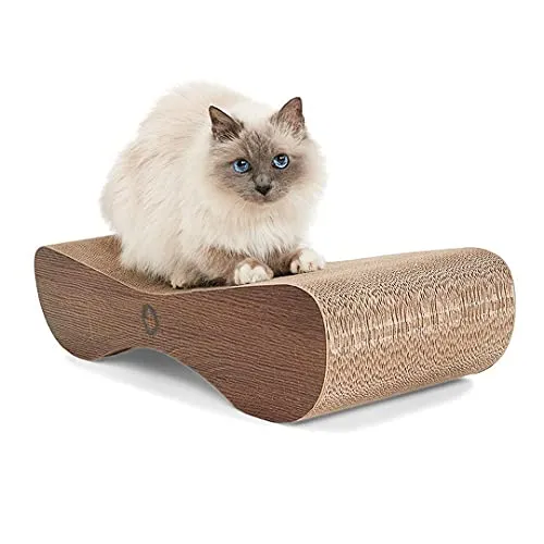 CanadianCat XXL Satellite 2.0 Lounge | Kratzmöbel für Katzen - Stylisches Kratzbrett aus hochwertiger Wellpappe (76 x 24 x 15 cm) mit Katzenminze. Ideal für große Katzen und schützt Deine Möbel vor Kratzschäden.