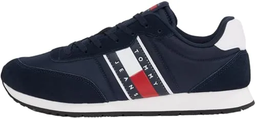 Tommy Jeans Sneaker Herren Textil mehrfarbig, 41 732092-0001-00410 - Sneaker aus hochwertiger Synthetik und Leder, leicht und stylish für einen modernen Look.