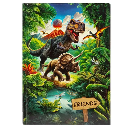 Goldbuch Freundebuch Dino City- Vulkan