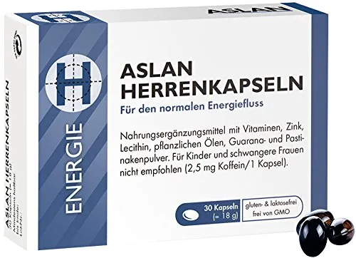 ASLAN Herrenkapseln – Für mehr Energie und Leistungsfähigkeit, 30 Kapseln