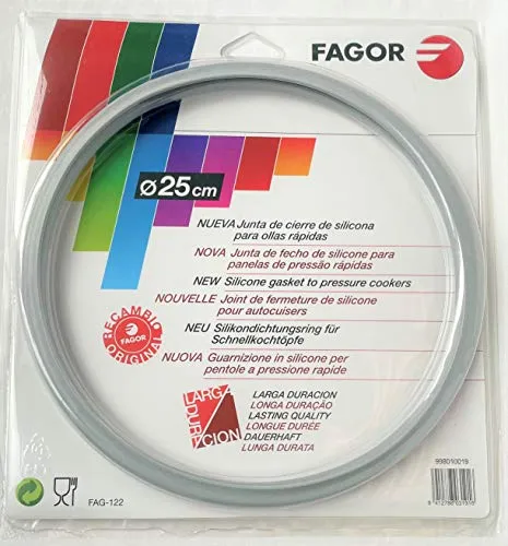 Fagor 998010019 Dichtungsring für Schnellkochtopf, Silikon, weiß, 30 x 18 x 10 cm
