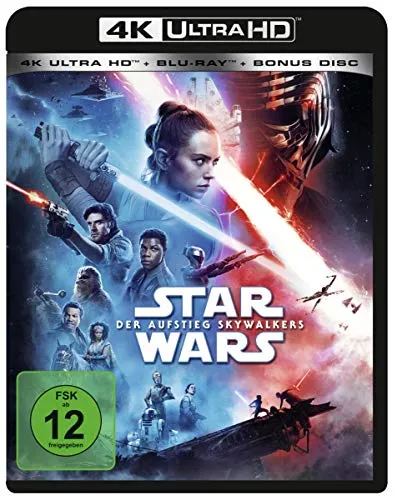 Star Wars: Der Aufstieg Skywalkers [4K Ultra-HD + 2D Blu-ray] - Sci-Fi Film, beeindruckende 4K Ultra-HD Qualität für ein unvergessliches Seherlebnis, freigegeben ab 12 Jahren.