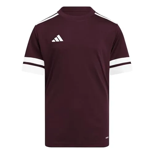 Adidas Unisex Kids SQUADRA25 Jersey Short Sleeve Kids, Team Maroon 2/White, 9-10 Years