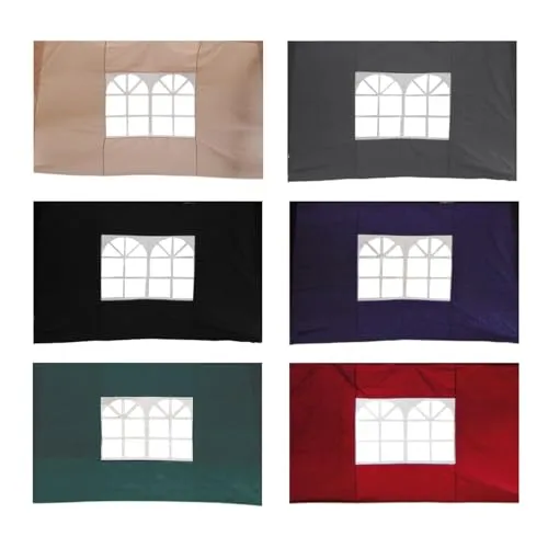Mojawo 2er Set Seitenteile für Alu-Faltpavillon 300x300cm - Pavillons – Strapazierfähige, wasserabweisende Seitenteile aus 420D Oxford-Polyester für optimale Belüftung und Sichtschutz, ideal für Gartenpartys oder Feste.