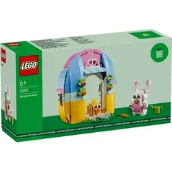 LEGO® 40682 Frühlingsgartenhaus - Kreatives Spielzeug für Ostern: Buntes Frühlingsgartenhaus mit aufklappbarem Dach, Gartenelementen und Tieren. Perfekt für Kinder ab 6 Jahren, die die Natur entdecken wollen.