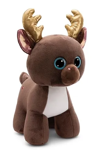 NICI Kuscheltier GLUBSCHIS Rentier Chocolate Mousse 45cm - Flauschiges Plüschtier in Braun, ideal zum Kuscheln und Sammeln für Kinder