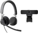 Logitech Wired Personal Video Collaboration - 3 MP Full HD Webcam, ideal für persönliche Videokonferenzen mit 1080p und 30 fps