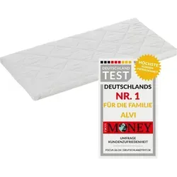 Alvi Kindermatratze HygienAir 80x40 cm für Wiegen - Hochwertige Matratze für Säuglinge, atmungsaktiv und allergikerfreundlich, sorgt für ein gesundes Schlafklima und optimale Körperunterstützung.