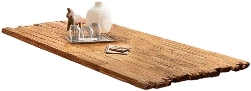 SIT Tops & Tables Tischplatte Teak Rough 200x100 cm - Tischplatte aus Teakholz, individuell gestaltbar im Baukasten-System und ideal für kreative Einrichtungsideen.