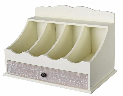 Besteckkasten Holz shabby Schublade Besteck Besteckkiste Landhaus Besteckbox