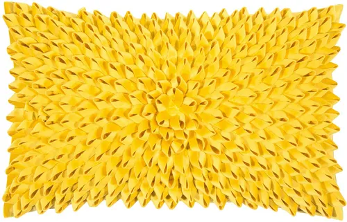 PAD Dekoobjekt Kissenhülle Samt Sentiment Gelb 30x50cm - Kissen, luxuriöse Samtoberfläche in strahlendem Gelb, perfekt für stilvolle Akzente in Ihrem Wohnraum.