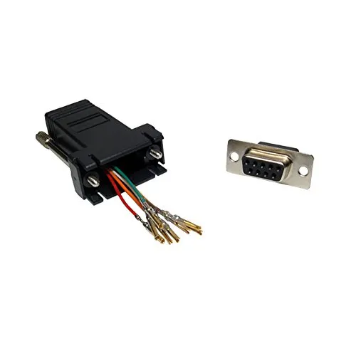 RJ45 Weiblich Buchse Zum 9 Polig Seriell DB9 Buchse Adapter [Female Socket]