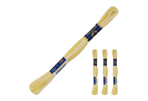 maDDma 3 Docken Stickgarn mit Farbverlauf Stickgarn, 8 m, 11032 Cremetöne