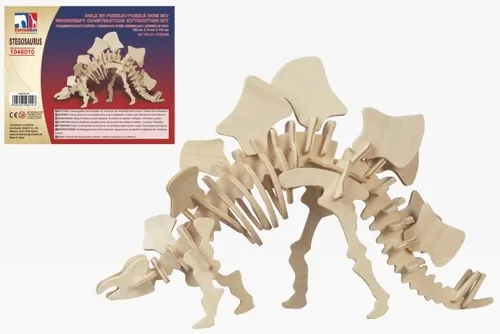 3D Puzzle Stegosaurus Dinosaurier Skelett aus Holz
