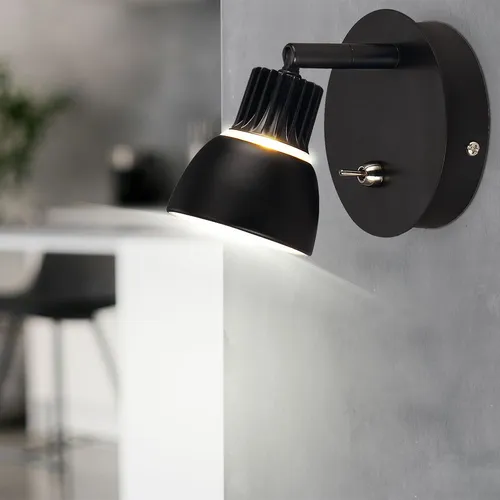 Produktbild Luxus LED Wand Leuchte Spot Schlaf Zimmer Lese Beleuchtung schwarz beweglich