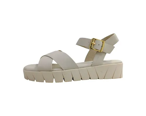 s.Oliver Sandalette Plateausandale beige 36 EU - Elegante beigen Plateausandaletten in Größe 36 EU mit 4 cm Absatzhöhe. Ideal für stilvolle Sommerlooks, gefertigt aus hochwertigem Synthetik und bequemem Textil. Perfekt für jeden Anlass!