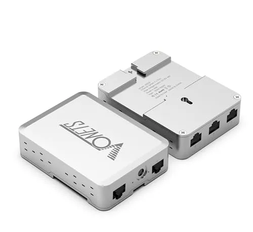 VONETS VS500 Industrie 5 Ports Gigabit Switch Ethernet RJ45 Splitter Extend LAN Netzwerk Port, 4 Ports (10/100/1000Mbps) +1 Uplink Port, Plug&Play Metall Design Universal für Netzwerkgeräte
