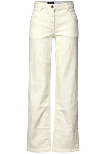 CECIL Damen B379415 Wide Leg Jeans, Light Beige, 31W / 30L - Stylische Wide Leg Jeans im Loose Fit mit High Waist, ideal für einen lässigen Look. Hergestellt aus einem bequemen Baumwollmix mit Stretchanteil.