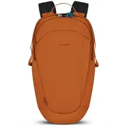 Pacsafe ECO 25L Rucksack - Orange - Daypack aus 100% recycelten Materialien mit Anti-Diebstahl-Schutz und RFID-Blocker. Ideal für Outdoor-Abenteuer und sicheres Reisen.