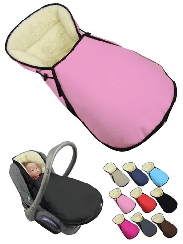 BambiniWelt by Rafael K. Fußsack Winterfußsack für Babyschale kompatibel mit Maxi-Cosi mit Wolle