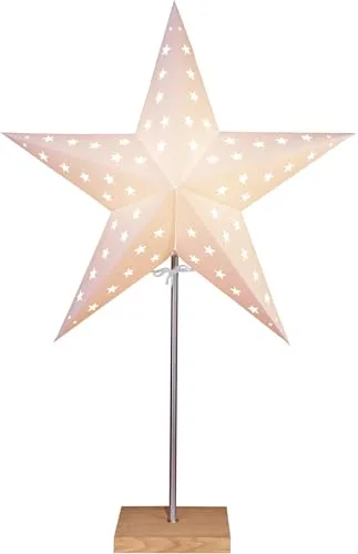Star Leo Standleuchte, Papier, Beige/Braun, 60 x 43 cm von Star Trading