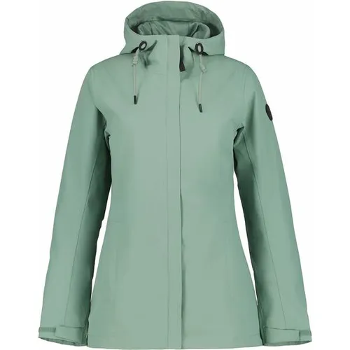 ICEPEAK Damen Jacke ADENAU – Wasserdicht & Atmungsaktiv - Funktionsjacke mit 5.000 mm Wassersäule, verstellbaren Ärmelbündchen und schützendem Rückensaum. Ideal für aktive Outdoor-Aktivitäten bei jedem Wetter.