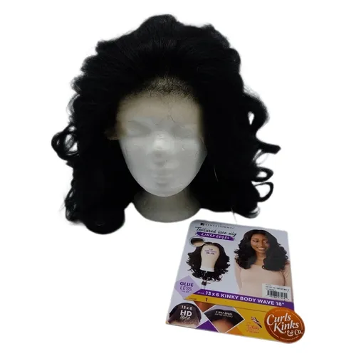 Sensationnel Kinky Edge Perücke, 33 x 15 cm, gewellt, 45,7 cm, klebstofffrei, sy