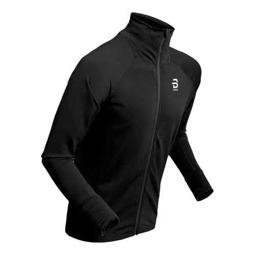 B DÆHLIE Daehlie Herren Midlayerjacke Langlaufjacke Funktionsjacke Laufjacke, Farbe:Schwarz, Artikel:-99900 Black, Größe:XL