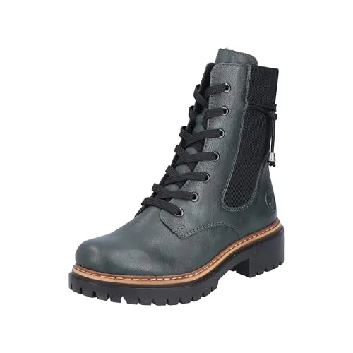 Rieker Damen Stiefeletten 72637 - Wanderschuhe mit robuster und flexibler Eigenschaft, idealer Passform und kuscheligem Warmfutter für höchsten Tragekomfort.