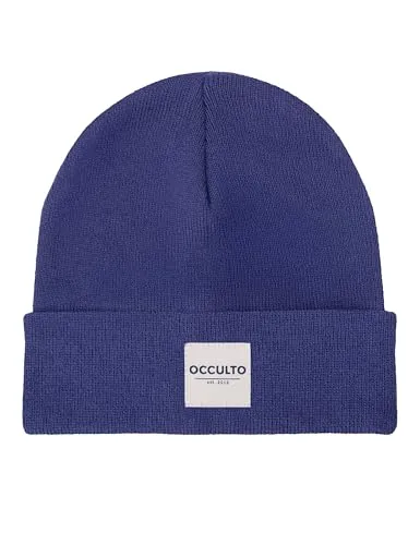 Occulto Herren & Damen Winter Mütze (Model: Eli), Beanie Navy