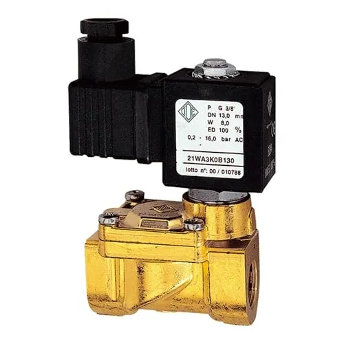 Magnetventil 2/2 vorgesteuert 24V BF4 NBR G1/2 Zoll 16bar von Riegler