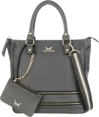 Sansibar Handtasche Set (2-tlg) - Stylisches 2-teiliges Handtaschen-Set aus strapazierfähigem Nylon in Antracite, ideal für Alltag und Freizeit, mit optimalen Maßen für Komfort und Stil.
