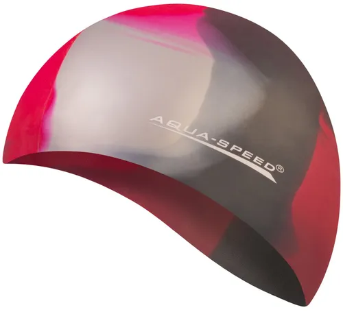 Aqua Speed Badekappe Bunte Silikon Kappe – Rutschfest & ideal für Wettkampf (Formstabil & dehnbar – sitzt sicher bei jeder Bewegung), Für regelmäßiges Training – stabil & chlorresistent