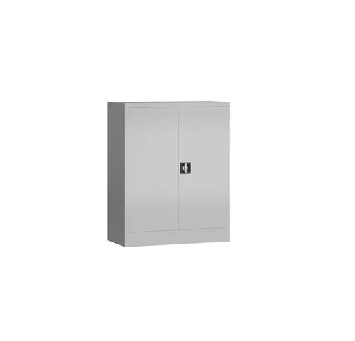 Steelboxx Mehrzweckschrank - Robuster Aktenschrank 1000 x 800 x 380 mm - Hochschrank aus langlebigem Stahl mit 2 verstellbaren Fachböden, ideal für die sichere Ablage von Akten und Werkzeugen. Komplett montiert und sofort einsatzbereit, perfekt für Büro und Werkstatt.