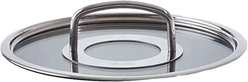 FISSLER Glasdeckel für ORIGINAL PROFI COLLECTION - 16 cm - Zubehör für Töpfe & Pfannen, ideal für alle Töpfe der ORIGINAL PROFI COLLECTION (bis 2021), hitzebeständig bis 180°C und aus hochwertigem Glas/Edelstahl gefertigt.