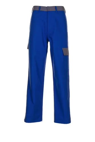 Major Protect Bundhose - Gr. 42 - warngelb/blau/grau - Arbeits- & Schutzkleidung mit Brenn-Stopp-Technologie für optimalen Schutz vor Hitze, Flammen und Chemikalien. Ideal für den Einsatz in gefährlichen Bereichen.