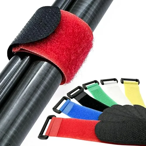 KRAKEN FISHING Rutenkratzer [6 Stück] Ideal zum Halten Ihrer Rutenstränge zusammen. Mit unseren Klettverschlüssen können Sie Ihre Angelruten sicher transportieren und aufbewahren.