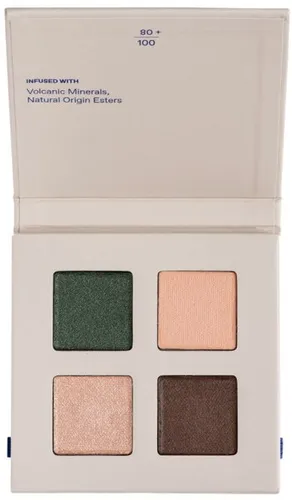 KORRES Real Color Eyeshadow Palette 4 g Forest Nudes 01 - Lidschatten Palette mit 4 cremigen Farbtönen, angereichert mit Vulkan-Mineralien für pflegende Eigenschaften und unendliche Look-Vielfalt.