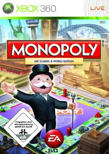 Monopoly - Classic und World Edition - X360, Simulationen, entdecke die besten Städte der Welt und plane deine Strategie für den großen Gewinn!