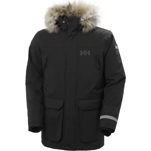 Helly Hansen Reine Parka Schwarz 2XL - Funktionsjacke für Herren, wasserdicht und atmungsaktiv mit PrimaLoft-Isolierung für optimalen Kälteschutz und Komfort im Alltag.