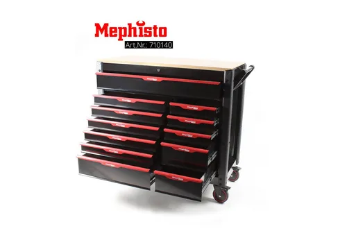 Mephisto Pro-Line Werkzeugwagen mit 12 Schubfächern von Mephisto-Tools