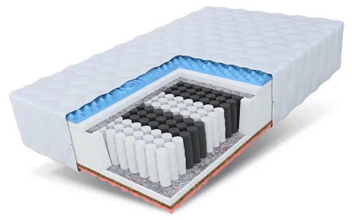 Taschenfederkernmatratze ATTIS MAX 90x200, 140x200, 180x200 cm - Matratzen mit 7 Zonen und 289 Taschenfedern pro m², ideal für Allergiker und bietet zwei Härtegrade für individuellen Schlafkomfort.