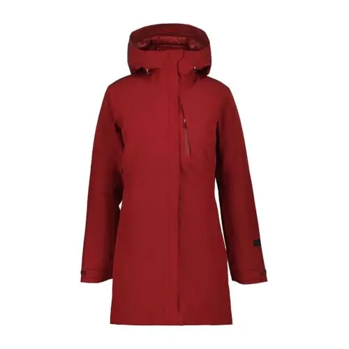 ICEPEAK BAGHERIA Jacket - Damen Wintermantel, wine 690 (36) - Funktionsjacken: Stilvoller Parka für Damen, ideal für kalte Tage mit wärmender Fütterung und wasserabweisendem Material.